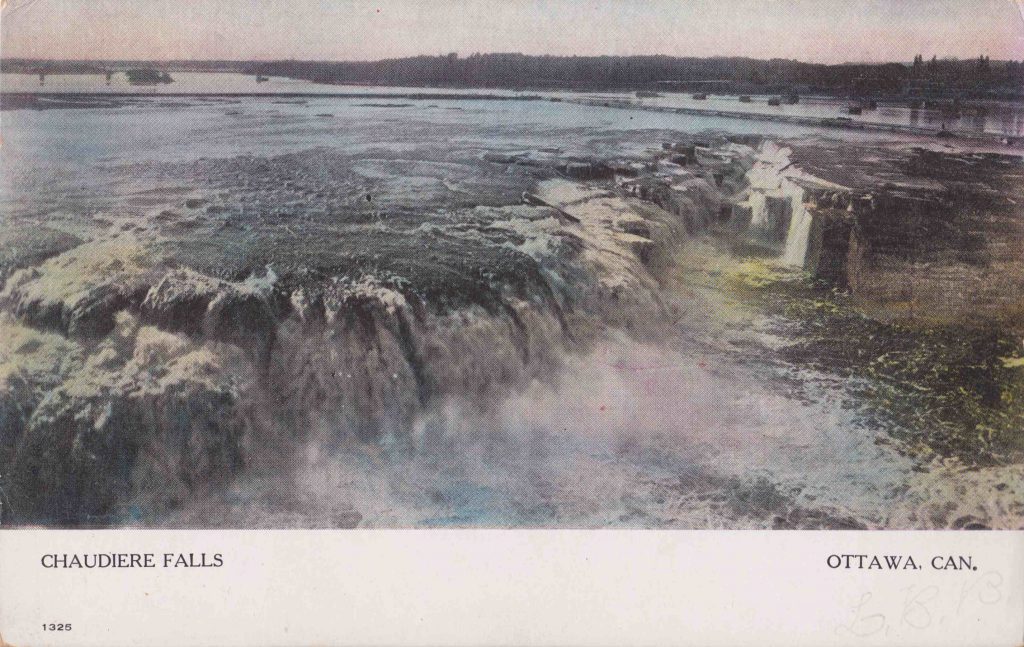 Postcard of Chaudiere Falls -unused -Warwick Bros and Rutter -publishers Toronto